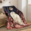 Moonlit Owl with Floral Night for All Seasons Blanket Lunch Break Throw Gift