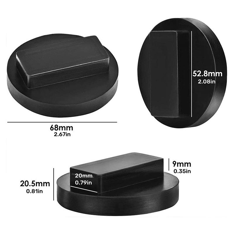 

Universal 1pc car cross slotted frame rail floor jack rubber pad adapter Jacking Disk Pad Tool Pinch Weld Side Lifting Disk