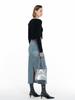 GENERALIDEA Superfine Wool Contrast Square Neck Pullover [Black] / Wbd4L05551