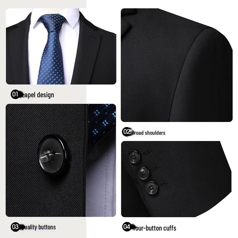 Shanshan Men's Slim Fit Business Suit