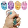 Anxiety Relief Toy Mini Hedgehog Squeeze with Glitter, Soft Stretchy Clear Rabbit Sensory Fidget Toy, Sugar Stress Ball Slow Rebound