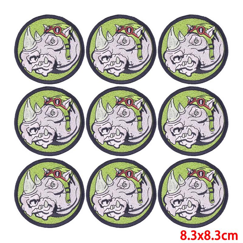10 Pcs/lot Embroidery Patch Iron On Patches For Clothing Patches On Clothes Jackets Decor Applique Sew Supplies