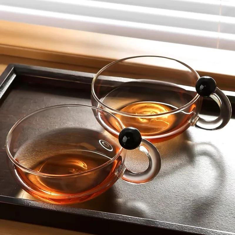 Borosilicate Glass Teapot Set Scandinavian Style Teapot High Temperature Resistant Material Luxury Simple Teapot Tea Cup Set