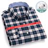 New 8XL Classic Causal 100% Cotton Plaid Shirts Men Long Sleeve Formal Social Soft Cozy Men Shirt Long Sleeve Slim Fit