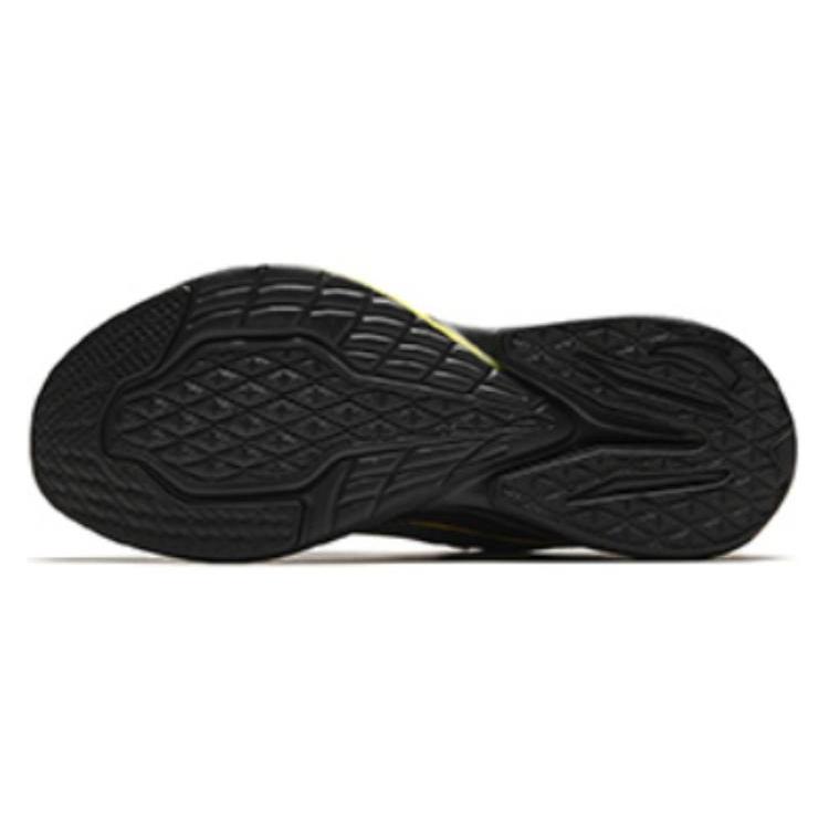 Anta Cushioning, Wear Resistant Low top Running Shoes Men's Black Gray Yellow 112415522-7