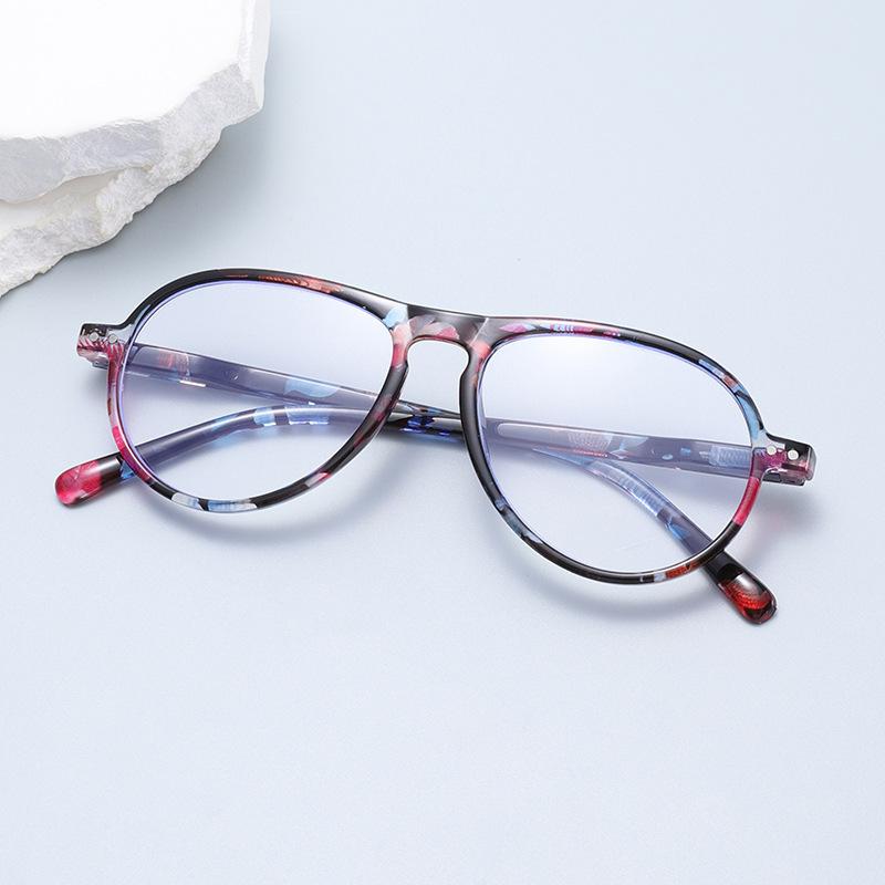 New Fashionable Reading Glasses Women Anti Blue Light Printed Eyewear Men Spring Leg High-Definition Presbyopia Eyeglass +1.0 +2