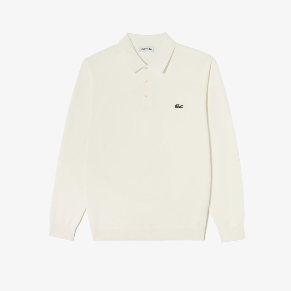 Lacoste Men's Pique Long Sleeve Polo Sweater AH306E-56GXFJ