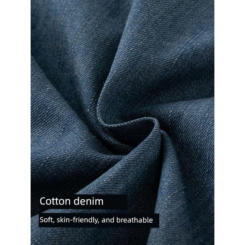 David Bella Boys' Denim Cropped Pants Children's Trousers Boys' Spring and Summer New Lyocell Carrot Pants