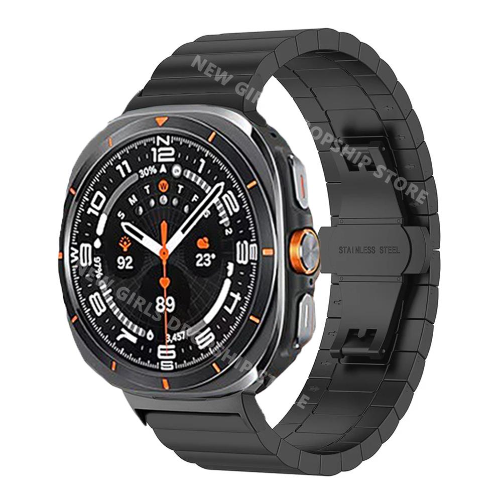 Stainless Steel Band for Samsung Galaxy Ultra 47mm Men Metal Bracelet for Samsung Galaxy Ultra 47mm Business Watchband Strap