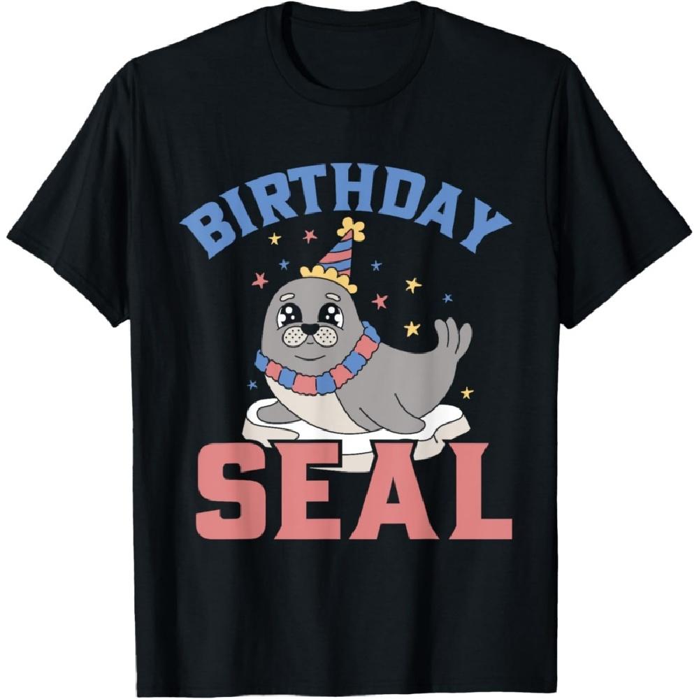 

Birthday Seal T-Shirt XXXXXL чорний