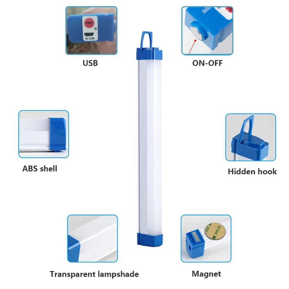 Magnetic Suspension Portable Light Bulb 17/32/52CM Camping Light  Night Market