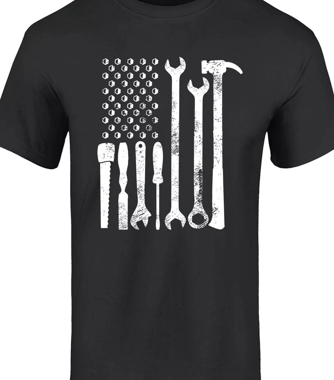 Tools T Shirt Mens Womens Tees Top tee tool box Machine woodworking Carpenter Handyman S