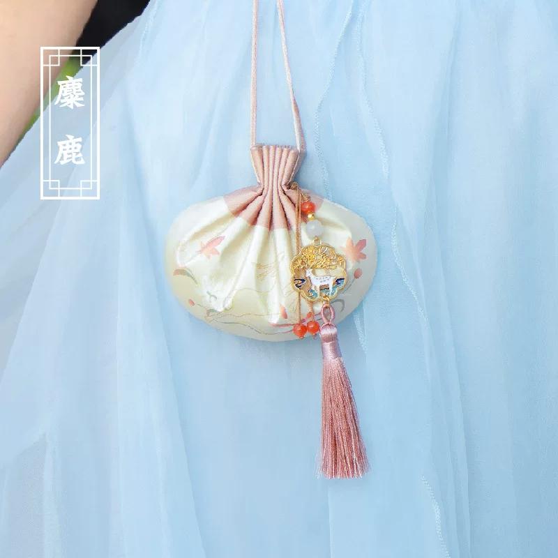 Dragon Boat Festival Fragrance Sachet Empty Bag Handmade DIY Hanging Ornament Mosquito Repellent Bag Mugwort Vintage Style Embroidered Empty Pouch