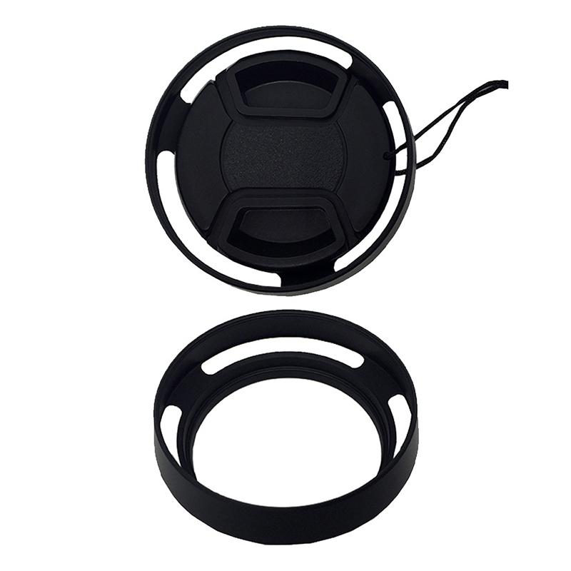 Parasolar Obiectiv Metalic Ventilate 35/37/39/40.5/43/46/49/52/55/58/62/67/72/77/82Mm Înșurubabil Protecție Obiectiv Pentru Canon Nikon