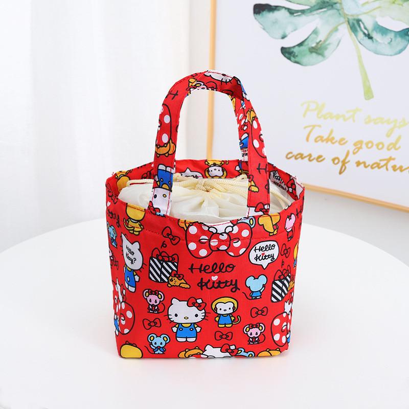 Bag Insulated Lunch With Drawstring For Outings And Picnics