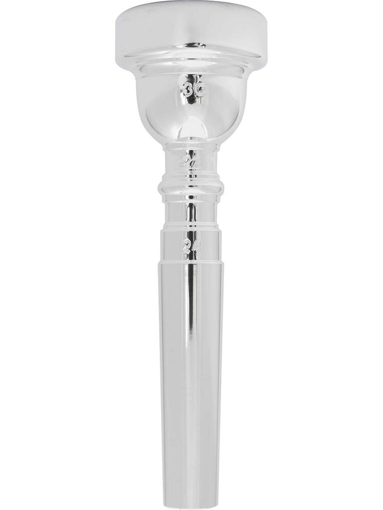 Bach trumpet Symphonic mouthpiece, series, 3C/22/24, silver-plated finish.