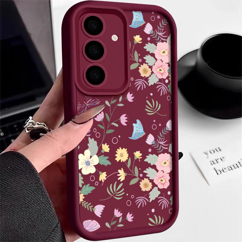 

Для Samsung S25 S24 S22 Ultra Plus S23 S21 Fe A55 A54 A53 A52 A35 A34 A33 A25 A15 A14 5g красочный цветочный противоударный силиконовый мягкий тонкий чехол Samsung A16