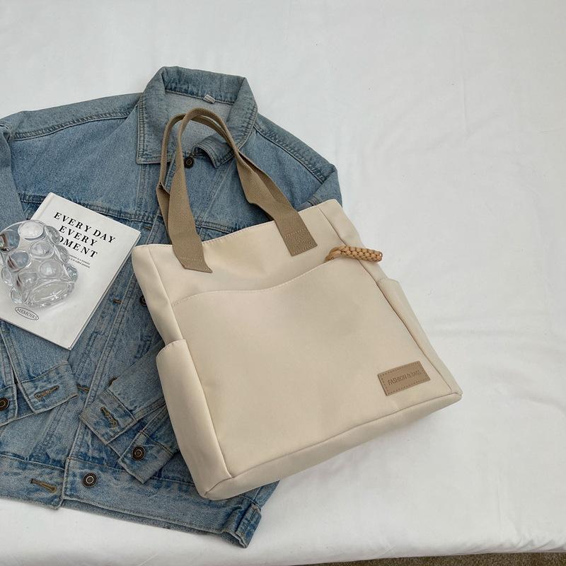 Shoulder Bag Men's Large-capacity Satchel Japanese Canvas Bag Student Class Travel Backpack Women's Casual Messenger Tote Bag