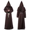 Halloween Medieval Monk & Wizard Robe Costume - Priest COS Stage Wear