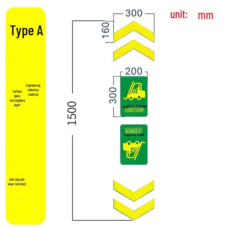 

Aokewen Logistics Channel Arrow Floor Sticker