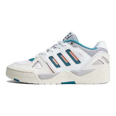 Midcity Basso Comodo Versatile Pelle Sintetica Antiscivolo Resistente all'Usura Leggero Scarpe da Basket Basse Unisex Sneakers Bianche ID5403