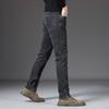 Foreign Trade Surplus Spring and Autumn New Style Gray Retro Jeans for Men, Heavyweight Straight Loose Fit, Stretchy, Cool Casual Long Pants