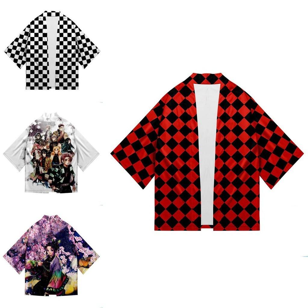 Anime Demon Slayer Kimetsu No Yaiba Cosplay Loose Haori Kimono Robes Coat Tops For Stunning Costume Parties