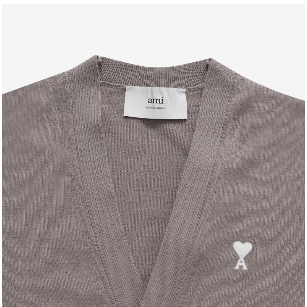 AMi Men S CArdigAn A Mi De Queue SmAll heArt Logo Hkc121 Kn0025 0952
