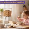 ABMH-Dry Food Dispenser 3.2L Countertop Cereal Dispenser Snack Organizer Container Storage With Lids For Pantry Kitchen