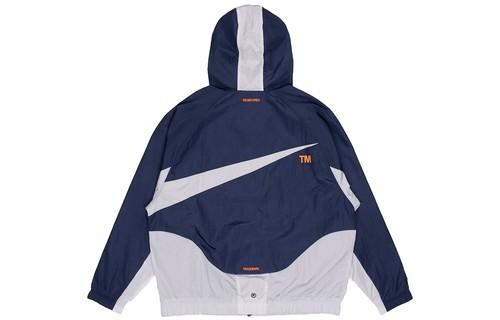 Nike Sportswear Swoosh Contrast Large Logo Hooded Woven Jacket DD5968-437
