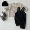 Odzież dziecięca dla niemowląt małych dzieciModne dopasowane sztruksowe kombinezony codzienne dla chłopców i dziewczynek
