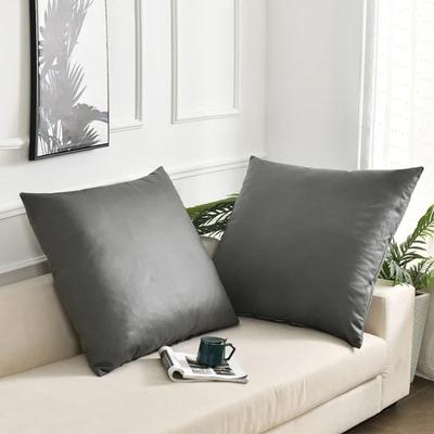 Large Size Imitation Leather Cushion Cover Pillow Case Cover Decorative Pillowcase Seat Car Cushion Cover Home Supply