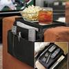 Bolsa Organizadora de Apoio de Braço de Sofá com 4 Bolsos - Bandeja Antiderrapante para Sofá para Controlo Remoto, Telefone, Snacks - Sala de Estar &; Essencial para Apartamento (serve Cadeira, Dormitório)