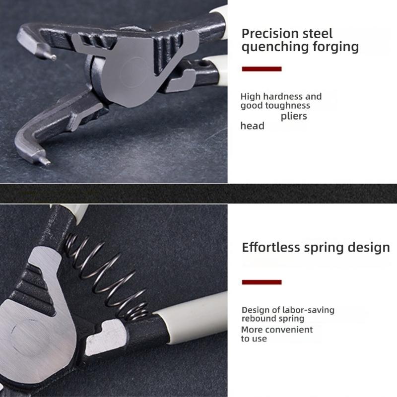 Heavy dutys Snap Rings Plier Design Internal External Retaining Clip Circlip Plier Removal Tool Spring Assisted Design