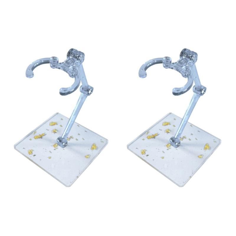 2Pack Plastic Model Figure Display Stand Base For Action Figure Doll And Collectibles Stable Support Organizing Holder