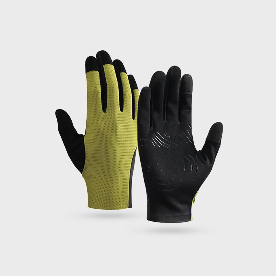 

Gobygo 1 пара велосипедных перчаток с сенсорным экраном, силиконовые противоскользящие дышащие износостойкие полнопалые дорожные мотоциклетные велосипедные перчатки L