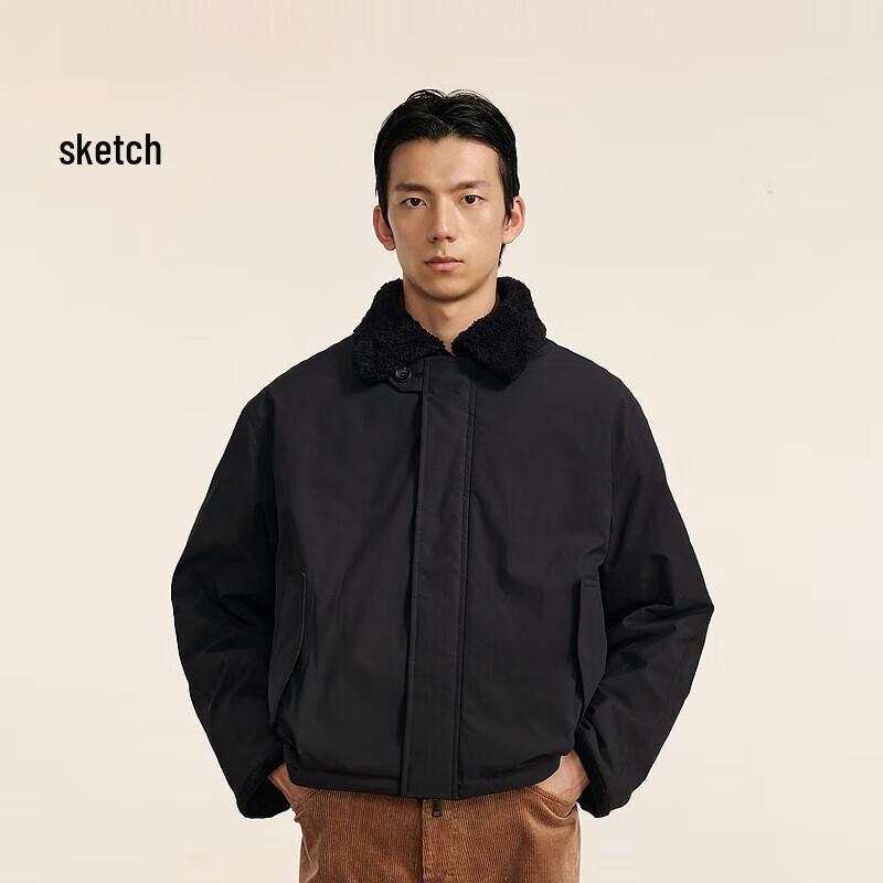 

CROQUIS Men s 2024 Winter Loose Velvet Lapel Jacket S