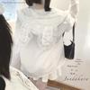 Jundakara Hoodie with Bunny Cute Long Lace and Subculture Sickly Korean White Women's Lace-Up Ears, Sleeves, Lightweight, Summer, Ruffles, Style,