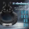 USB Rechargeable Snail Men's Vibrating Massage Ring - Delay Adult Pleasure Device