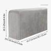 2PCS/Set Removable Armrest Cover Silver Fox Velvet Solid Color Elastic Dustproof Sofa Armrest Glove Stretchy Furniture Protector