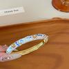 Traditional Hollow Out Flower Bangle Chinese Women's Hand Bracelet  Jewelry Gifts