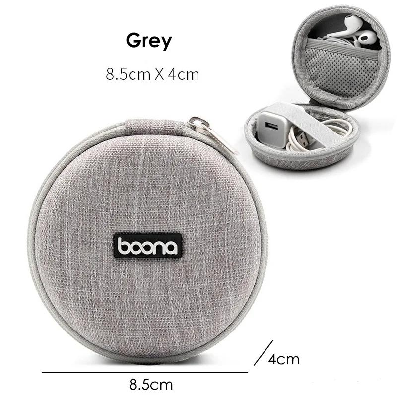 Portable Mini Hard Shell Digital Gadgets Storage Bag Artificial Leather Earphone Charger Case Data Cable U Disk Organizer