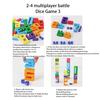 1 Set Wooden Number Building Block with Dice Digital Block Stacking Balance Game