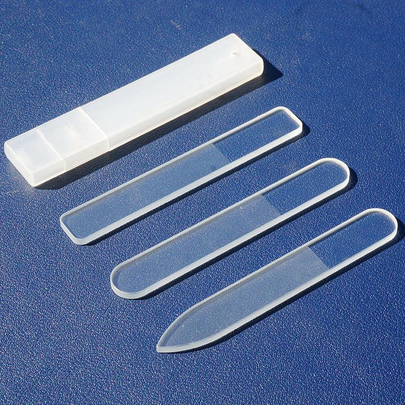 Square Round Glass Nano Nail File & Polishing Buffer - Shiny Nail Art Tool
