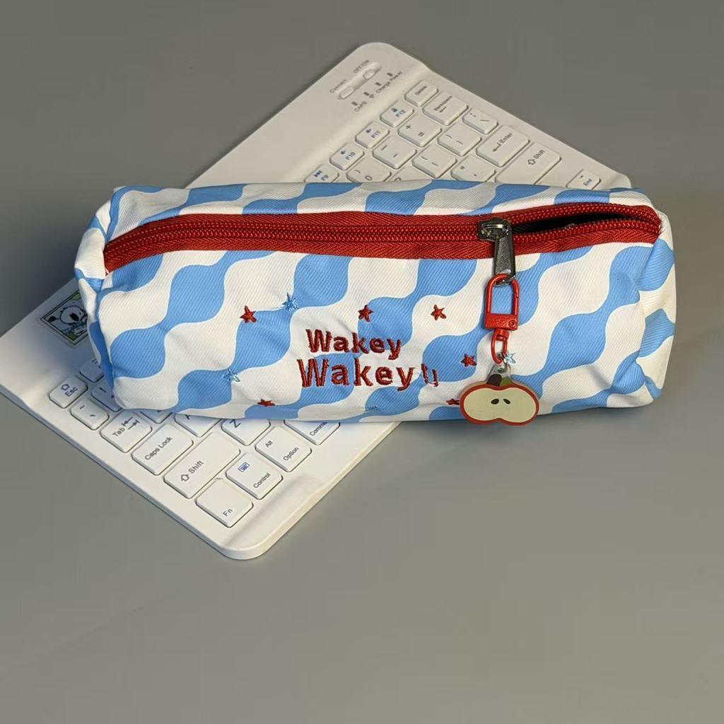 Cute Embroidered Pencil Case With Large Capacity For Students And Teens