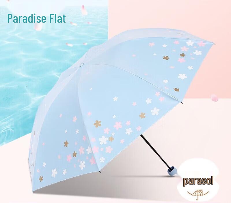 Paradise Three-Fold UV Protection Sun & Rain Umbrella