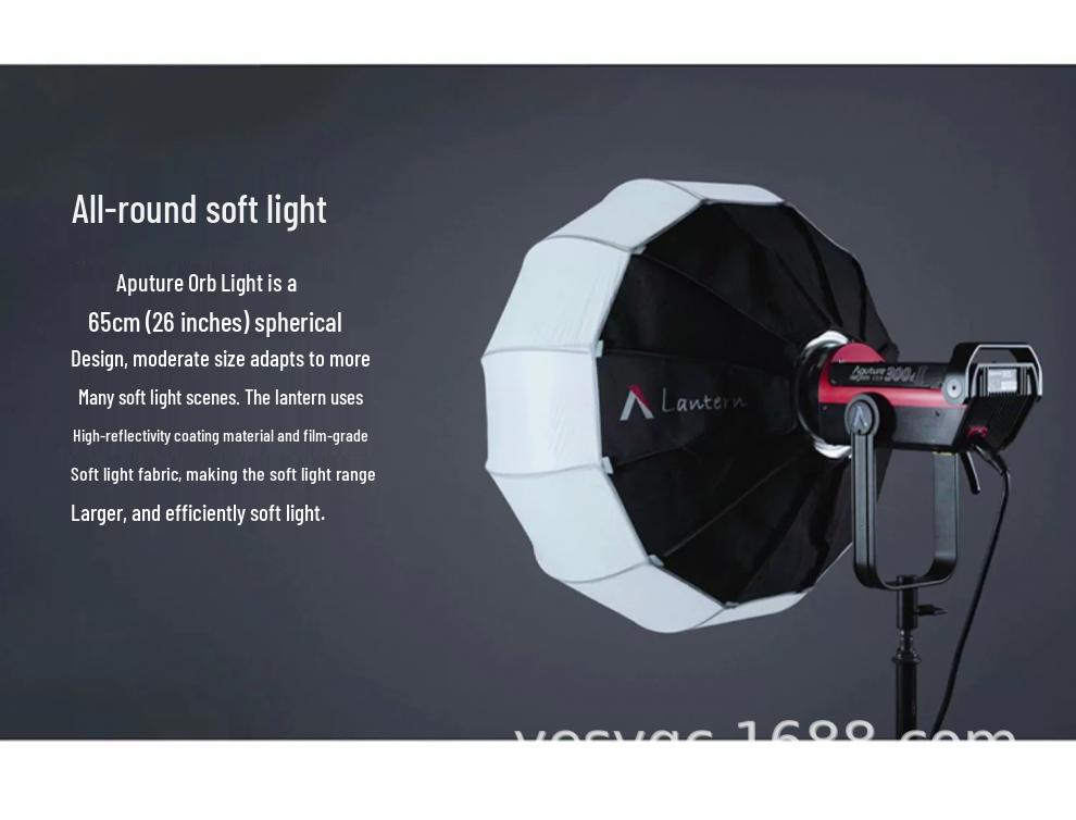 Aputure 65cm Lantern Softbox for Photography and Live Streaming