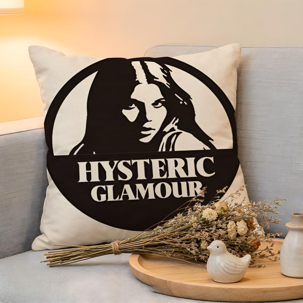 Cushion Cover Linen SkinFriendly Soft Decorative Case For Sofa Home Decor Cool HHysteric Glamour Girl Pillow cover