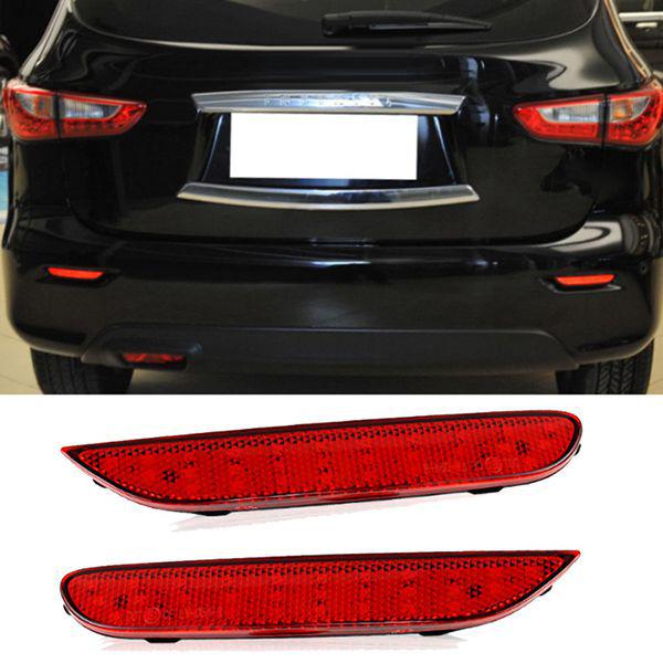 1 Pair Red ABS Car Rear Bumper Reflector 26560-JJ90A