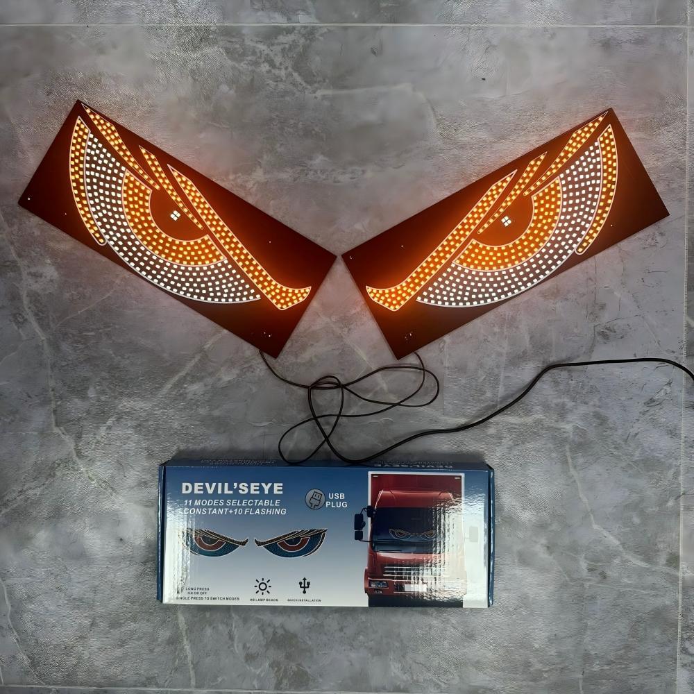 USB Dynamische Animation LED Augen Display Pixel Panel für Auto LKW Dämonenaugen LED Bildschirm Licht Front Heck Windschutzscheibe Dekoration
